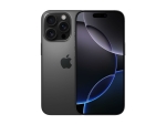 Apple iPhone 16 Pro - 5G smartphone - dual-SIM / Internal Memory 128 GB - OLED display - 6.3" - 2622 x 1206 pixels (120 Hz) - 3x rear cameras 48 MP, 48 MP, 12 MP - front camera 12 MP - black titanium