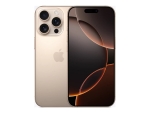 Apple iPhone 16 Pro - 5G smartphone - dual-SIM / Internal Memory 128 GB - OLED display - 6.3" - 2622 x 1206 pixels (120 Hz) - 3x rear cameras 48 MP, 48 MP, 12 MP - front camera 12 MP - desert titanium