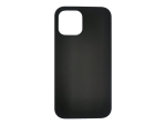 eSTUFF - Back cover for mobile phone - silicone - black - for Apple iPhone 12 Pro Max