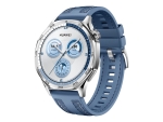 Huawei Watch GT 5 - stainless steel - smart watch with woven strap - blue