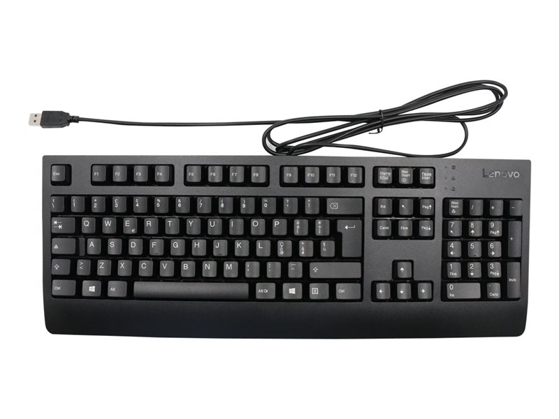 Lenovo - keyboard - QWERTY - Italian - black