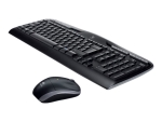 Logitech Wireless Combo MK330 - keyboard and mouse set - German - black
