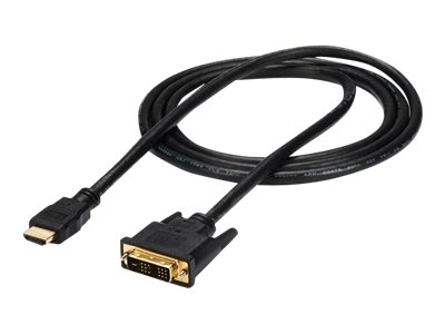 StarTech.com 6ft (1.8m) HDMI DVI Cable, DVI-D to HDMI Display Cable (1920x1200p), 19 Pin HDMI Male to DVI-D Male Cable Digital Monitor Cable, Single Link - DVI to