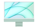 Apple iMac with 4.5K Retina display - All-in-one - M1 - RAM 8 GB - SSD 256 GB - M1 8-core GPU - GigE - WLAN: Bluetooth 5.0, 802.11a/b/g/n/ac/ax - macOS Monterey 12.0 - monitor: LED 24" 4480 x 2520 (4.5K) - keyboard: Danish - green