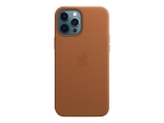 Apple - Back cover for mobile phone - with MagSafe - leather - saddle brown - for iPhone 12 Pro Max