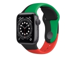 Apple Watch Series 6 (GPS) - Limited Edition - 40 mm - space grey aluminium - smart watch with sport band - fluoroelastomer - Black Unity - band size: S/M/L - 32 GB - Wi-Fi, Bluetooth - 30.5 g