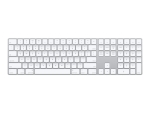 Apple Magic Keyboard with Numeric Keypad - Keyboard - Bluetooth - QWERTY - Danish - silver - for 10.2-inch iPad; 10.5-inch iPad Air; 10.9-inch iPad Air; 11-inch iPad Pro; iPad mini 5