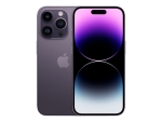 Apple iPhone 14 Pro - 5G smartphone - dual-SIM / Internal Memory 512 GB - OLED display - 6.1" - 2556 x 1179 pixels (120 Hz) - 3x rear cameras 48 MP, 12 MP, 12 MP - front camera 12 MP - deep purple