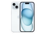 Apple iPhone 15 - 5G smartphone - dual-SIM / Internal Memory 128 GB - OLED display - 6.1" - 2556 x 1179 pixels - 2x rear cameras 48 MP, 12 MP - front camera 12 MP - blue