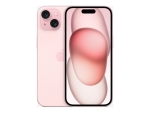Apple iPhone 15 - 5G smartphone - dual-SIM / Internal Memory 512 GB - OLED display - 6.1" - 2556 x 1179 pixels - 2x rear cameras 48 MP, 12 MP - front camera 12 MP - pink