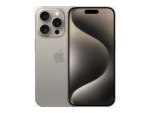 Apple iPhone 15 Pro - 5G smartphone - dual-SIM / Internal Memory 1 TB - OLED display - 6.1" - 2556 x 1179 pixels (120 Hz) - 3x rear cameras 48 MP, 12 MP, 12 MP - front camera 12 MP - natural titanium