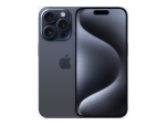 Apple iPhone 15 Pro - 5G smartphone - dual-SIM / Internal Memory 1 TB - OLED display - 6.1" - 2556 x 1179 pixels (120 Hz) - 3x rear cameras 48 MP, 12 MP, 12 MP - front camera 12 MP - blue titanium