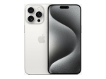 Apple iPhone 15 Pro Max - 5G smartphone - dual-SIM / Internal Memory 256 GB - OLED display - 6.7" - 2796 x 1290 pixels (120 Hz) - 3x rear cameras 48 MP, 12 MP, 12 MP - front camera 12 MP - white titanium