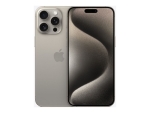 Apple iPhone 15 Pro Max - 5G smartphone - dual-SIM / Internal Memory 256 GB - OLED display - 6.7" - 2796 x 1290 pixels (120 Hz) - 3x rear cameras 48 MP, 12 MP, 12 MP - front camera 12 MP - natural titanium