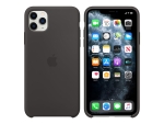 Apple - Back cover for mobile phone - silicone - black - for iPhone 11 Pro Max