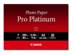 Canon Photo Paper Pro Platinum PT-101 - photo paper - smooth glossy - 20 sheet(s) - A2 - 300 g/m²