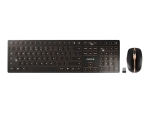 CHERRY DW 9000 SLIM - keyboard and mouse set - US with Euro symbol - black, bronze