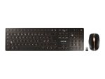 CHERRY DW 9000 SLIM - keyboard and mouse set - Pan Nordic - black, bronze