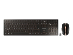 CHERRY DW 9100 SLIM - keyboard and mouse set - Pan Nordic - black/bronze