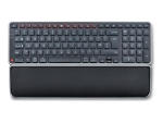 Contour Balance - keyboard - 12 programmable media buttons (Mac only) - QWERTY - Pan Nordic - black - with Wrist Rest Input Device