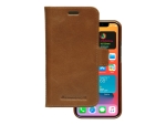 dbramante1928 Lynge - Flip cover for mobile phone - full-grain leather - tan - for Apple iPhone 12 mini