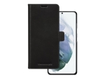 dbramante1928 Lynge - Flip cover for mobile phone - full-grain leather - black - for Samsung Galaxy S21 5G