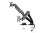 DELTACO Office ARM-035 - mounting kit - for 2 LCD displays - black