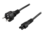 DELTACO - power cable - CEE 7/7 to IEC 60320 C5 - 20 cm