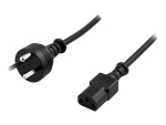 DELTACO DEL-109DK - power cable - Afsnit 107-2-D1 to IEC 60320 C13 - 2 m