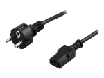 DELTACO DEL-109L - power cable - CEE 7/7 to IEC 60320 C13 - 1 m