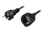 DELTACO DEL-112U - power extension cable - CEE 7/7 to CEE 7/4 - 10 m