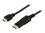 DELTACO DP-3020 - adapter cable - DisplayPort / HDMI - 2 m
