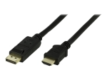 DELTACO adapter cable - DisplayPort / HDMI - 3 m
