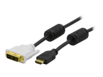 DELTACO adapter cable - HDMI / DVI - 2 m