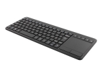 DELTACO TB-504 - keyboard - with touchpad - Pan Nordic - black