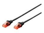 DIGITUS Professional patch cable - 1 m - black