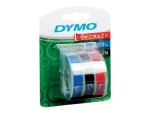 DYMO - 3D embossing tape - 3 roll(s) - Roll (0.9 cm x 3 m)