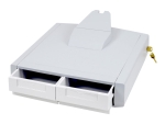 Ergotron StyleView Primary Storage Drawer, Double mounting component - grey, white