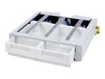 Ergotron StyleView SV Supplemental Storage Drawer, Double mounting component - grey white
