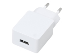 eSTUFF Home Charger - Power adapter - 12 Watt - 2.4 A (USB) - matt white