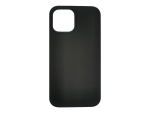 eSTUFF - Back cover for mobile phone - silicone - black - for Apple iPhone 12 mini