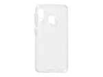 eSTUFF - Back cover for mobile phone - UV coated thermoplastic polyurethane - transparent - for Samsung Galaxy A20e