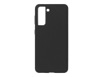 eSTUFF Silicone Case - Back cover for mobile phone - silicone - black - for Samsung Galaxy S21 5G