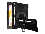 eSTUFF Defender Case - Back cover for tablet - silicone, polycarbonate - black - 10.2" - for Apple 10.2-inch iPad (7th generation)