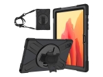eSTUFF Defender Case - Protective case for tablet - black - for Samsung Galaxy Tab A7