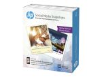 HP Social Media Snapshots - photo paper - soft-glossy - 25 sheet(s) - 100 x 130 mm - 265 g/m²