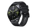 Huawei Watch GT 3 Active Edition - black steel - smart watch with strap - black - 4 GB