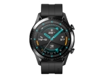 Huawei Watch GT 2 Sport - black stainless steel - smart watch with strap - matte black