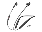 Jabra Evolve 65e UC - Earphones with mic - in-ear - behind-the-neck mount - Bluetooth - wireless - USB - noise isolating