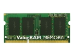 Kingston ValueRAM - DDR3 - module - 2 GB - SO-DIMM 204-pin - 1333 MHz / PC3-10600 - unbuffered